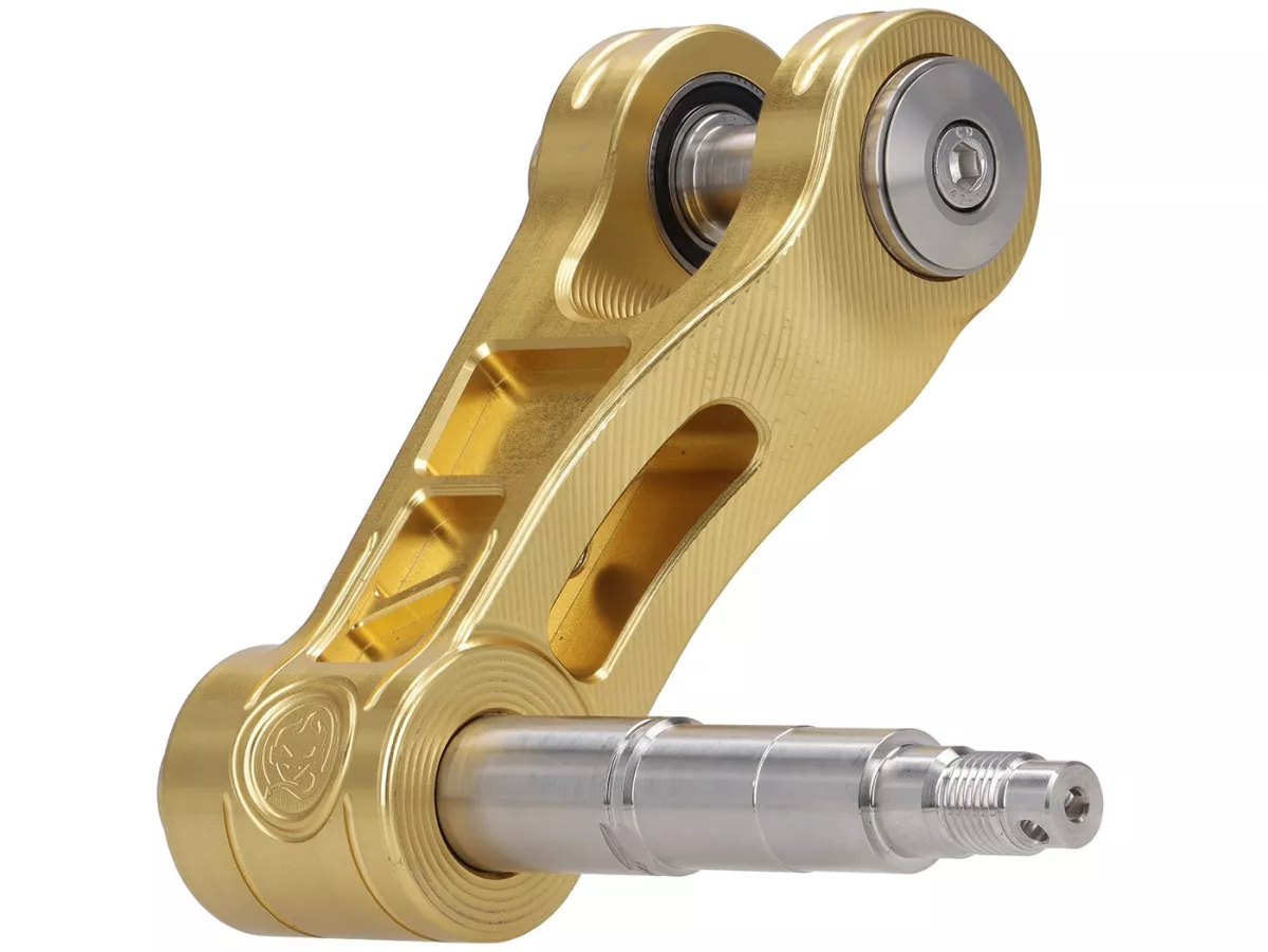 Forcellone TR Factory, V2, dorato per Vespa GTS, GTS Super, GTV, GT 60, GT, GT L, Sprint, Primavera, LX, LXV, S, ET2, ET4, 946, Piaggio Zip, Sfera Hexagon