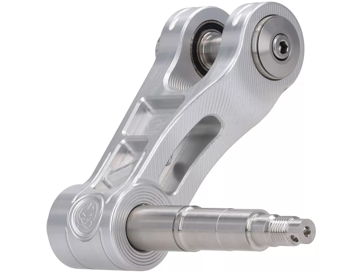 Forcellone TR Factory, V2, argento per Vespa GTS, GTS Super, GTV, GT 60, GT, GT L, Sprint, Primavera, LX, LXV, S, ET2, ET4, 946, Piaggio Zip, Sfera Hexagon