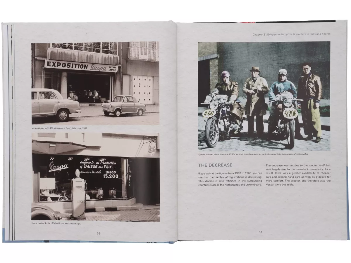 Buch -WILD ON THE WASP- Chris van den Boom - Vespa & M.I.S.A. in Belgien, Englisch, 300 Seiten, Hardcover