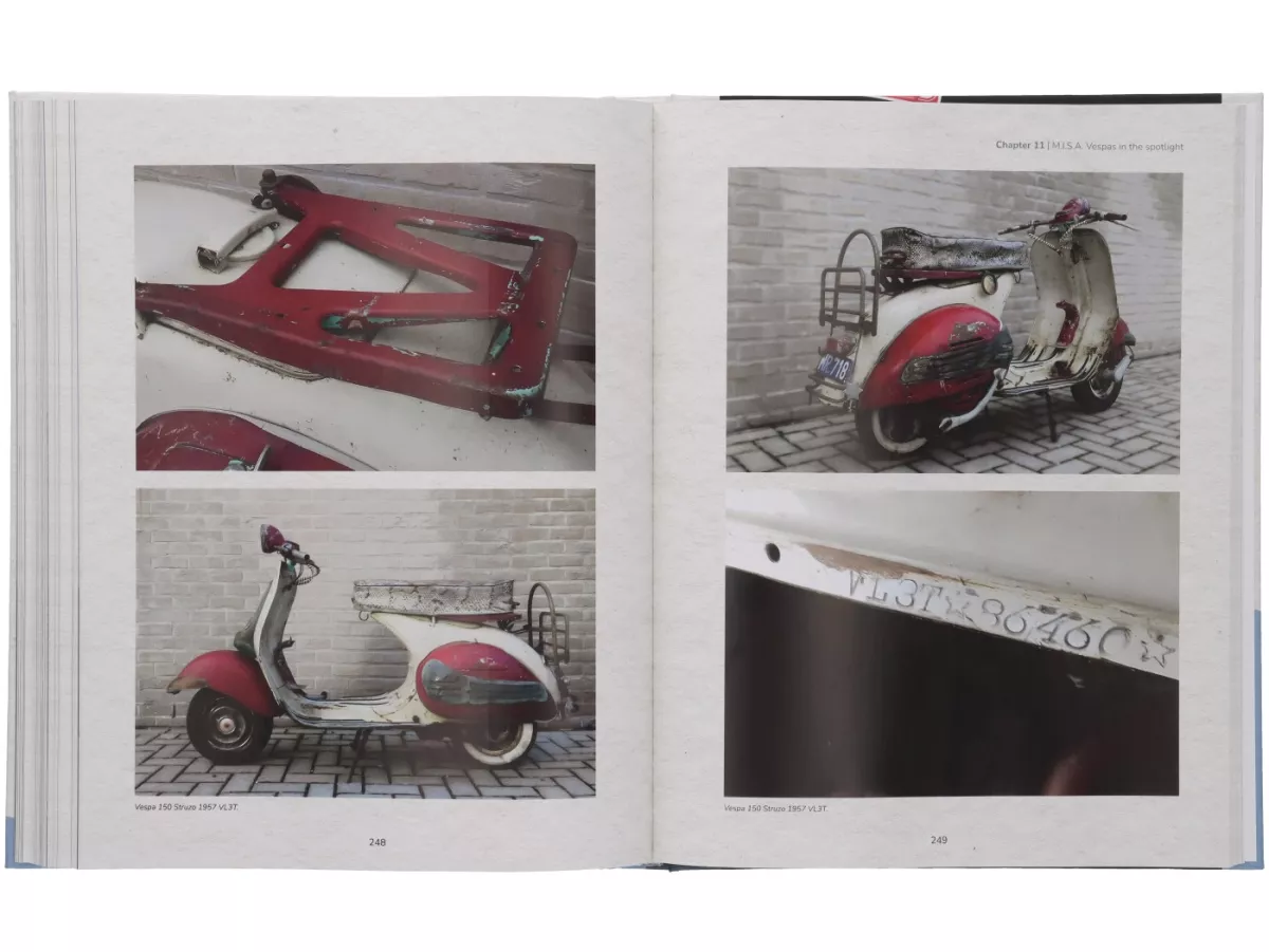 Buch -WILD ON THE WASP- Chris van den Boom - Vespa & M.I.S.A. in Belgien, Englisch, 300 Seiten, Hardcover