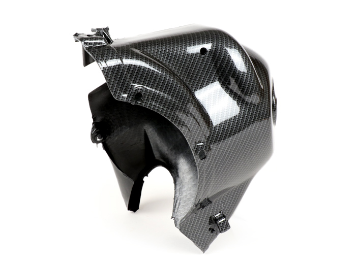 Tapa de cilindro -CIF Carbone Look- Vespa PV125, ET3, PK125 S/XL (para cilindro 125-136 ccm)