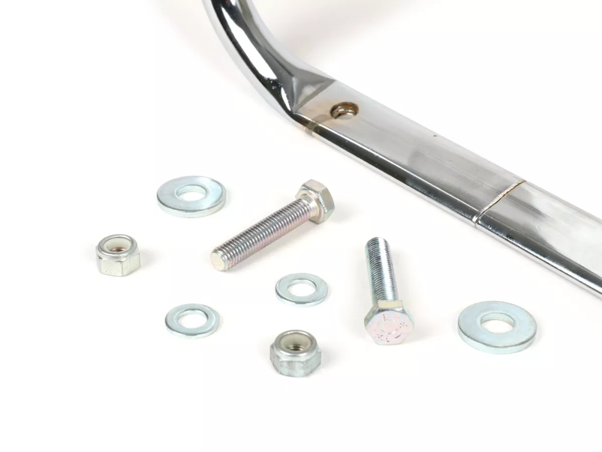 Back rest -AMS CUPPINI- Vespa ET2, ET4, LX, LXV, S, GTS 125-300, GTS 125-300 Super, GTV, GT 60 - Chrome