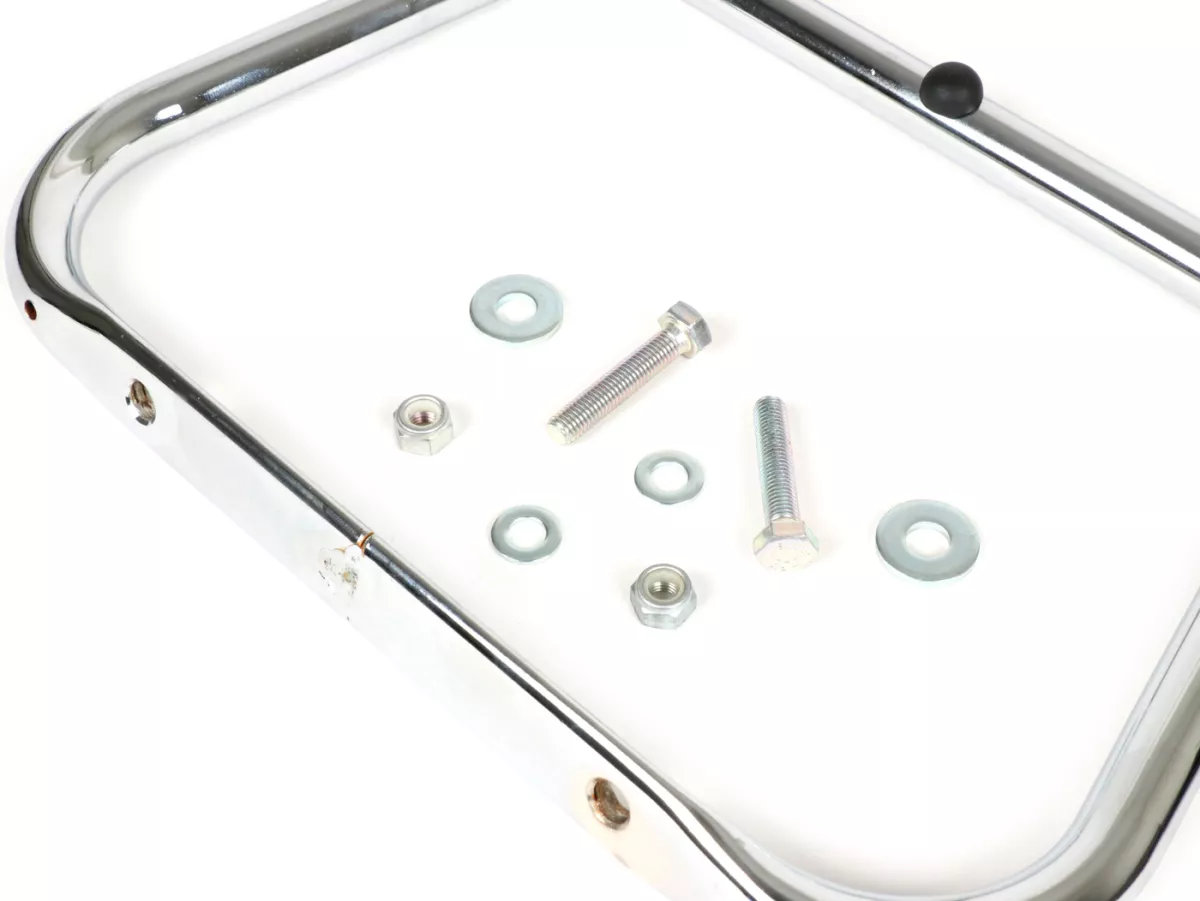 Back rest -AMS CUPPINI- Vespa ET2, ET4, LX, LXV, S, GTS 125-300, GTS 125-300 Super, GTV, GT 60 - Chrome