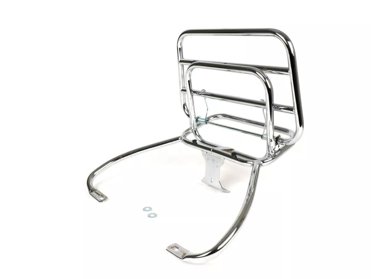 Porte bagages arrière rabattable -AMS CUPPINI- Vespa GTS 125-300, GTV - chromé