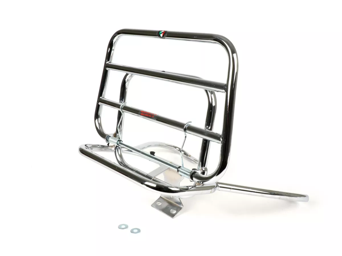 Porte bagages arrière rabattable -AMS CUPPINI- Vespa GTS 125-300, GTV - chromé