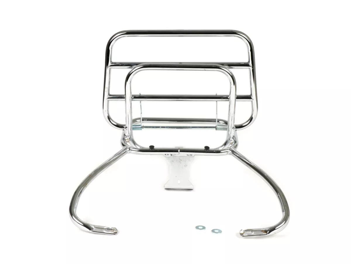 Porte bagages arrière rabattable -AMS CUPPINI- Vespa GTS 125-300, GTV - chromé