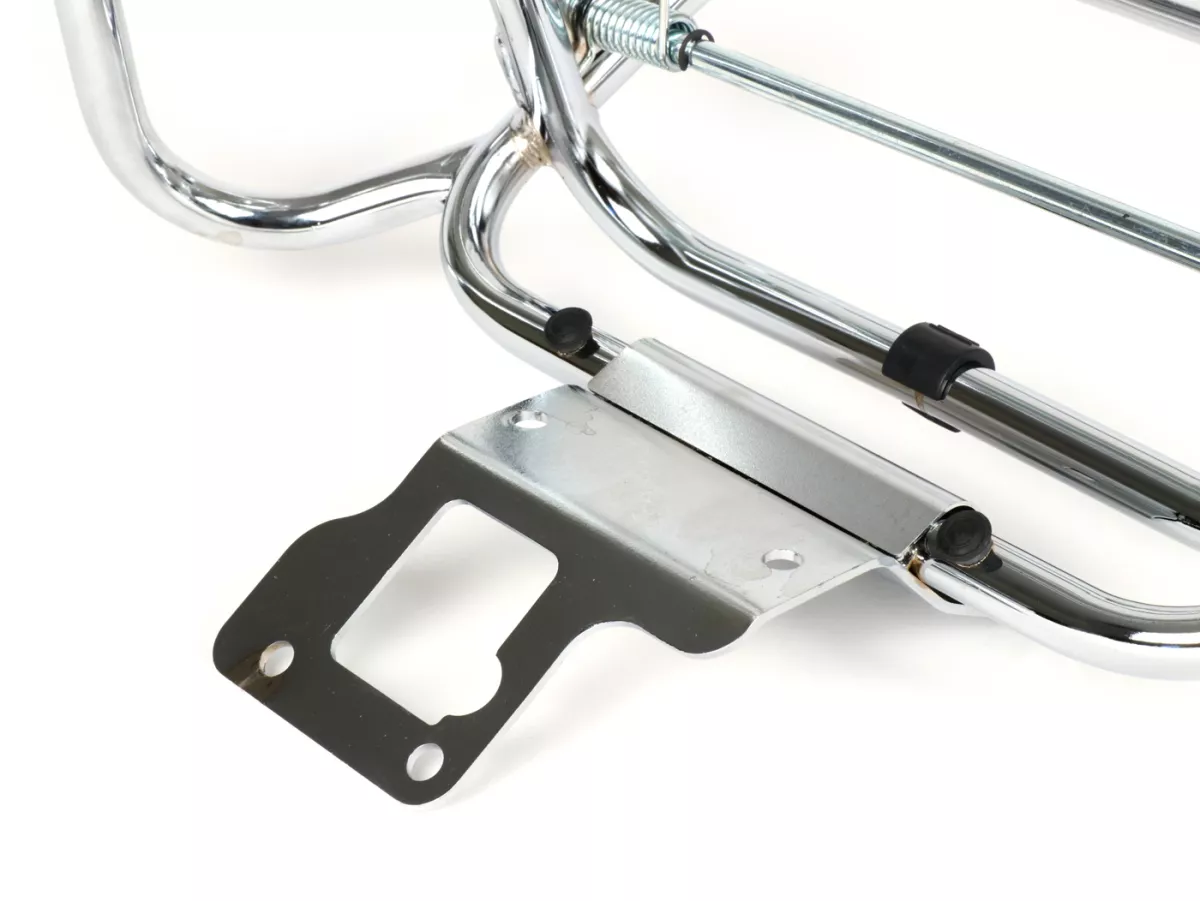 Rear rack, fold down -AMS CUPPINI- Vespa ET2, ET2 50cc, ET4 125cc, ET4 150cc - chrome