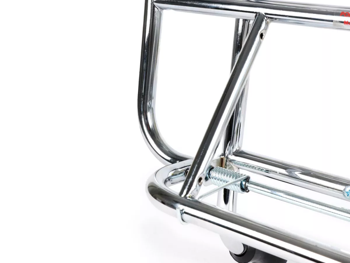 Rak bagasi depan lipat -AMS CUPPINI- Vespa ET2, ET2 50cc, ET4 125cc, ET4 150cc - Chrome