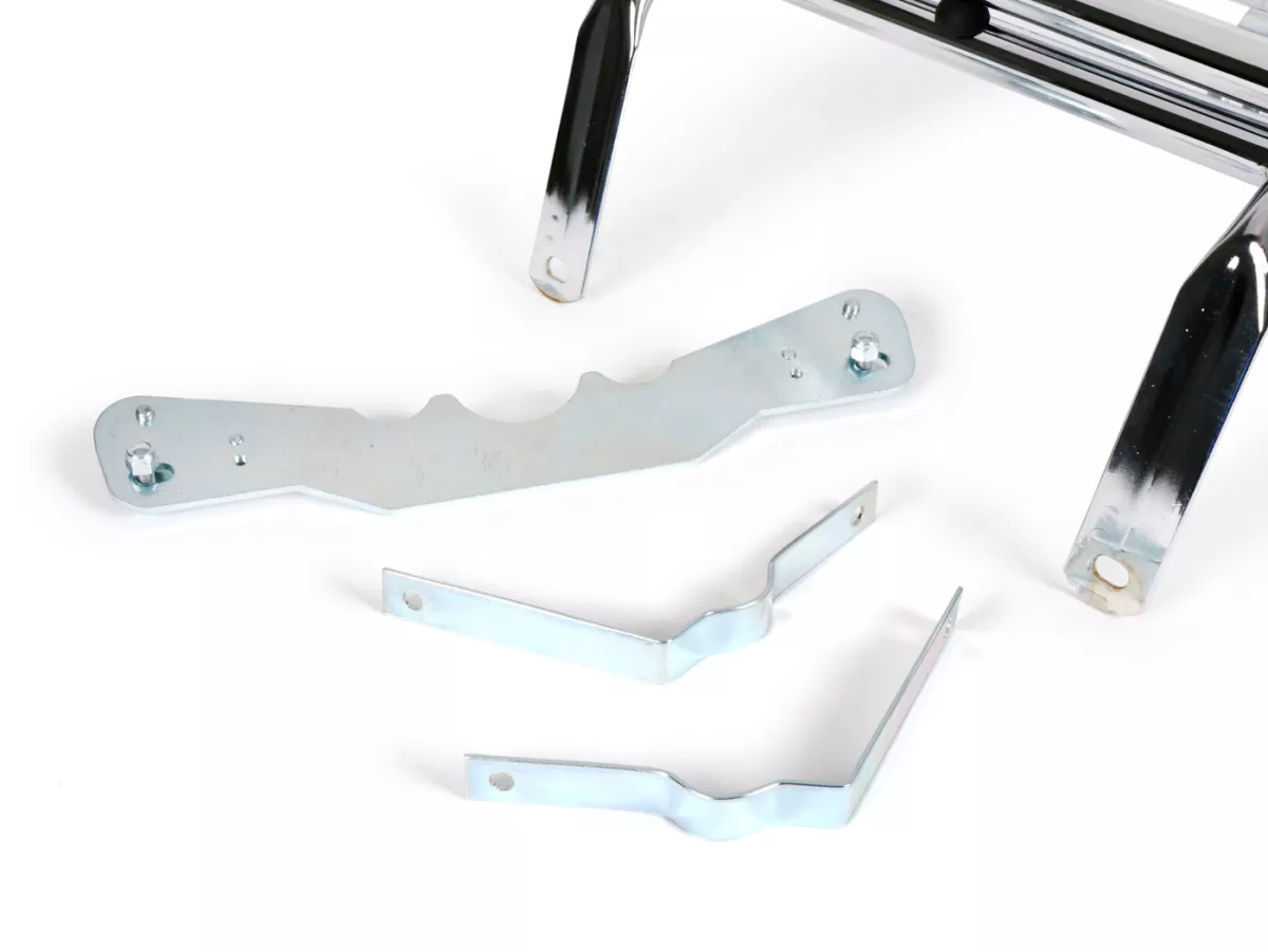 Rak bagasi depan lipat -AMS CUPPINI- Vespa ET2, ET2 50cc, ET4 125cc, ET4 150cc - Chrome