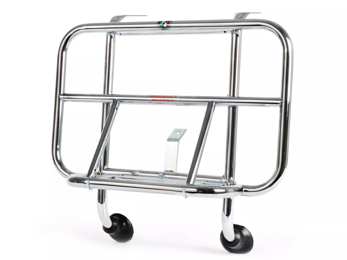 Rak bagasi depan lipat -AMS CUPPINI- Vespa ET2, ET2 50cc, ET4 125cc, ET4 150cc - Chrome