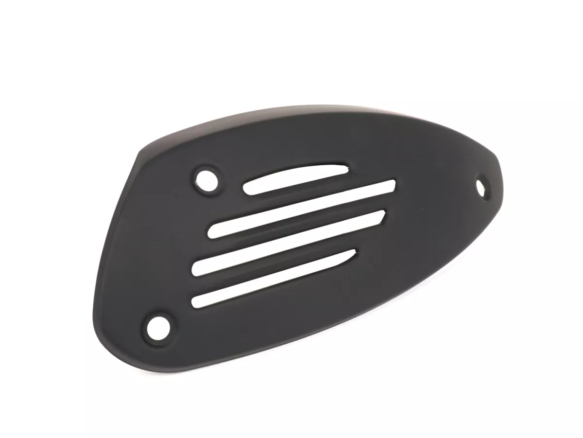 Penutup knalpot -PIAGGIO- Vespa GTS 300 i.E. Super Notte, GTV300 Sei Giorni Euro4 (ZAPMA3302) - juga cocok untuk Vespa GTS 125-300 - matt hitam