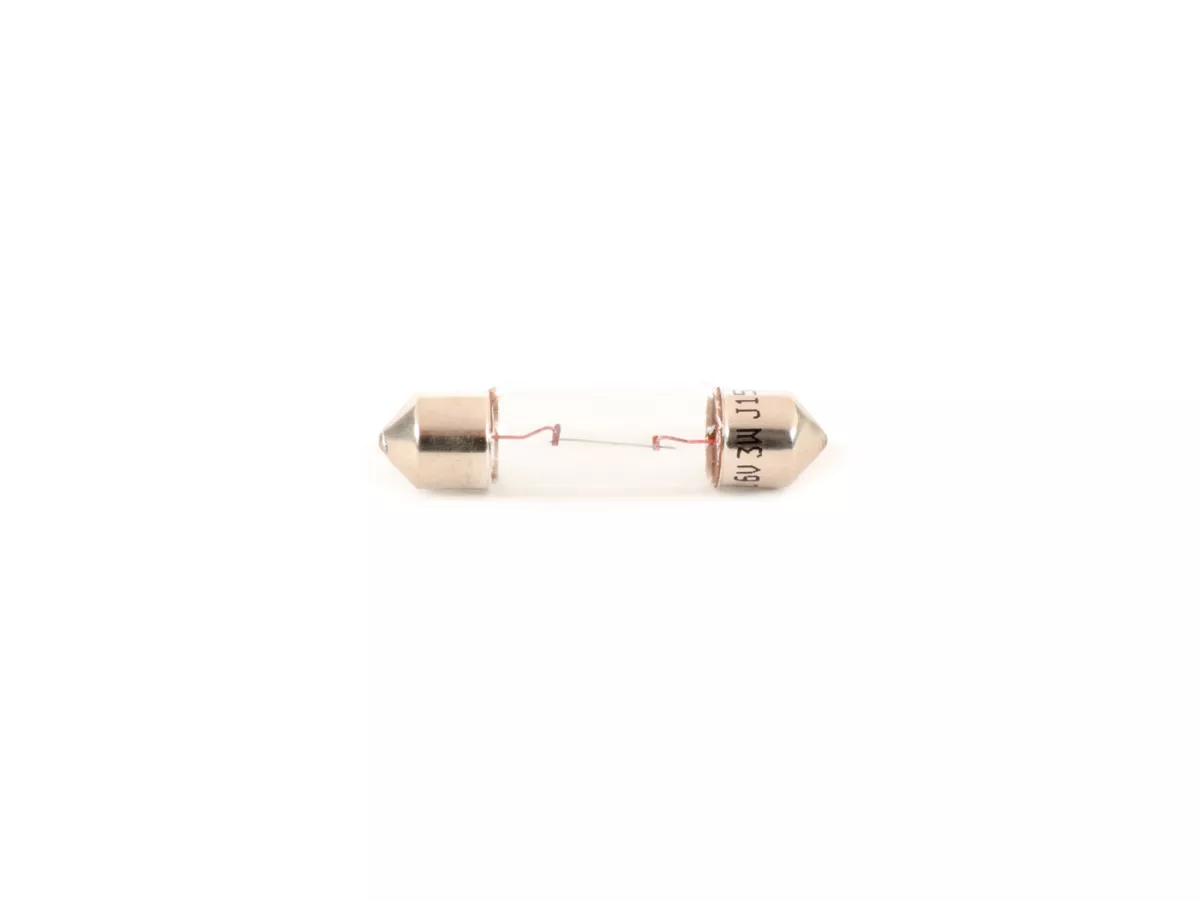 Soffitte -S7 8x31mm- 6V 3W - Blanco - Piloto trasero Vespa Hoffmann Königin