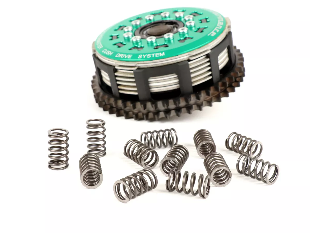 Clutch -CASA PERFORMANCE PowerMaster 7 plate, 12 spring- Lambretta LI, LI S, SX. TV (series 2-3), DL/GP - 46 tooth - used with CasaCover engine sidecasing