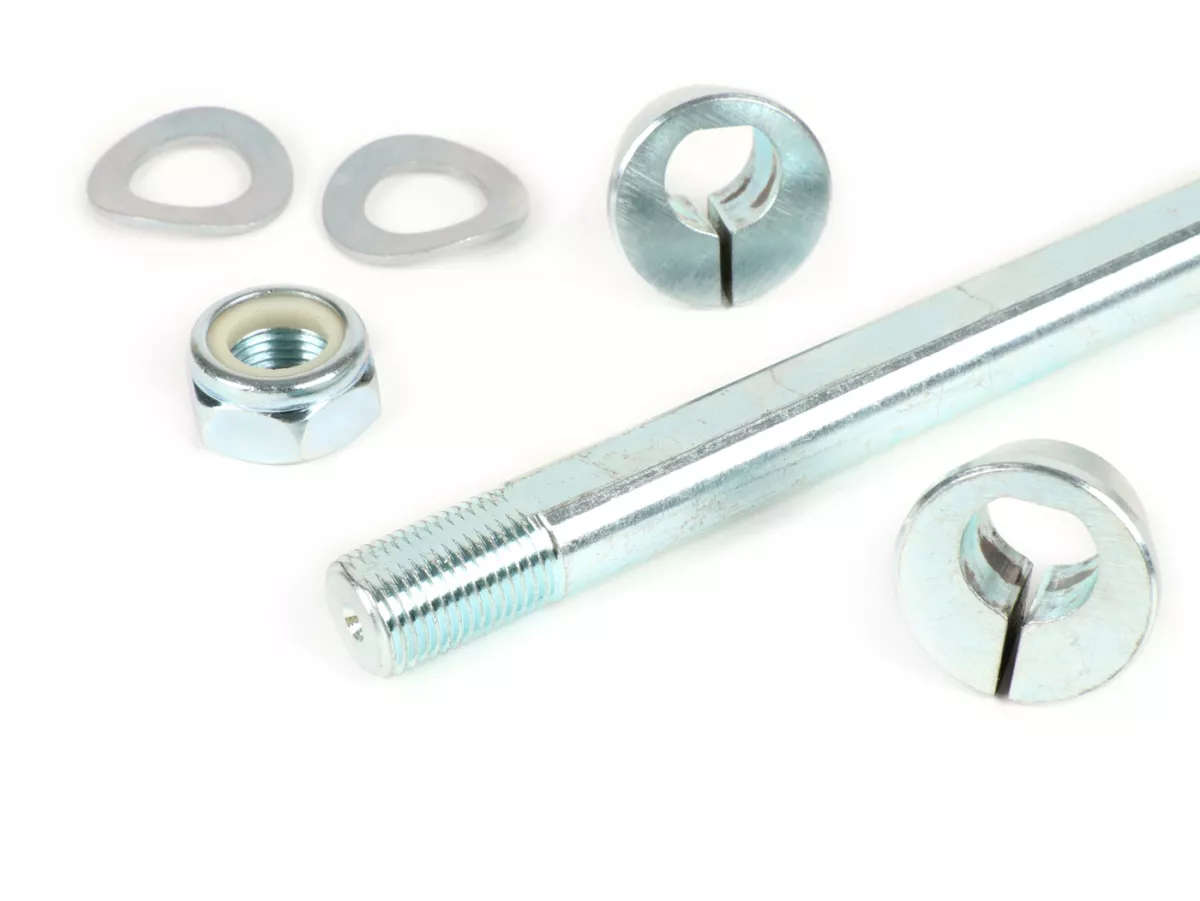 Kit axe moteur, écrous et cônes pour axe moteur (excentrique) incl. -CASA PERFORMANCE- Lambretta LI (séries 1-2-3), LIS, SX, TV (série 3), DL, GP