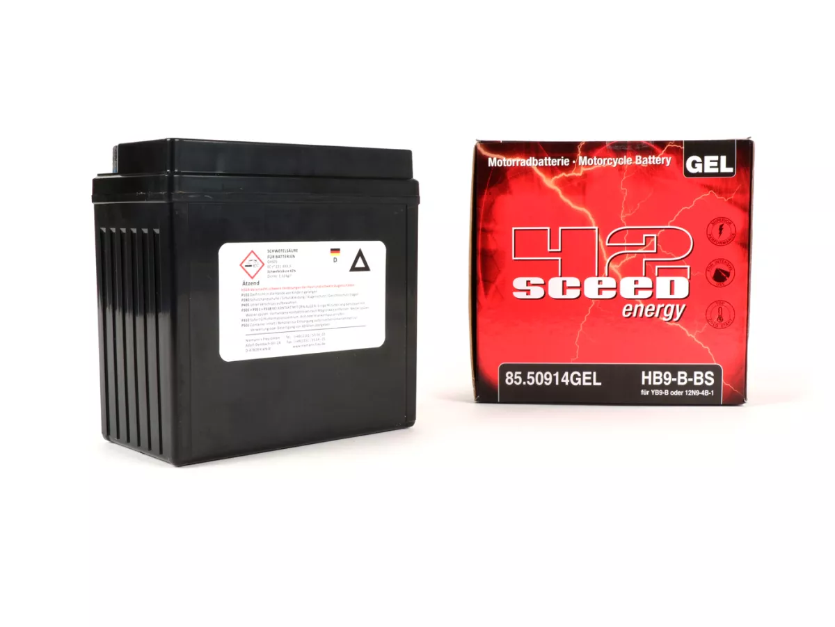 Battery -Gel SCEED 42 12N9-4B1 / YB9-B- 12V 9Ah -135x75x139mm - Vespa Cosa 200, PX EFL Elestart, Vespa S 50, ET4 125cc, Gilera Runner FX 125, Piaggio Hexagon, NRG, Skipper, Typhoon 125, X9