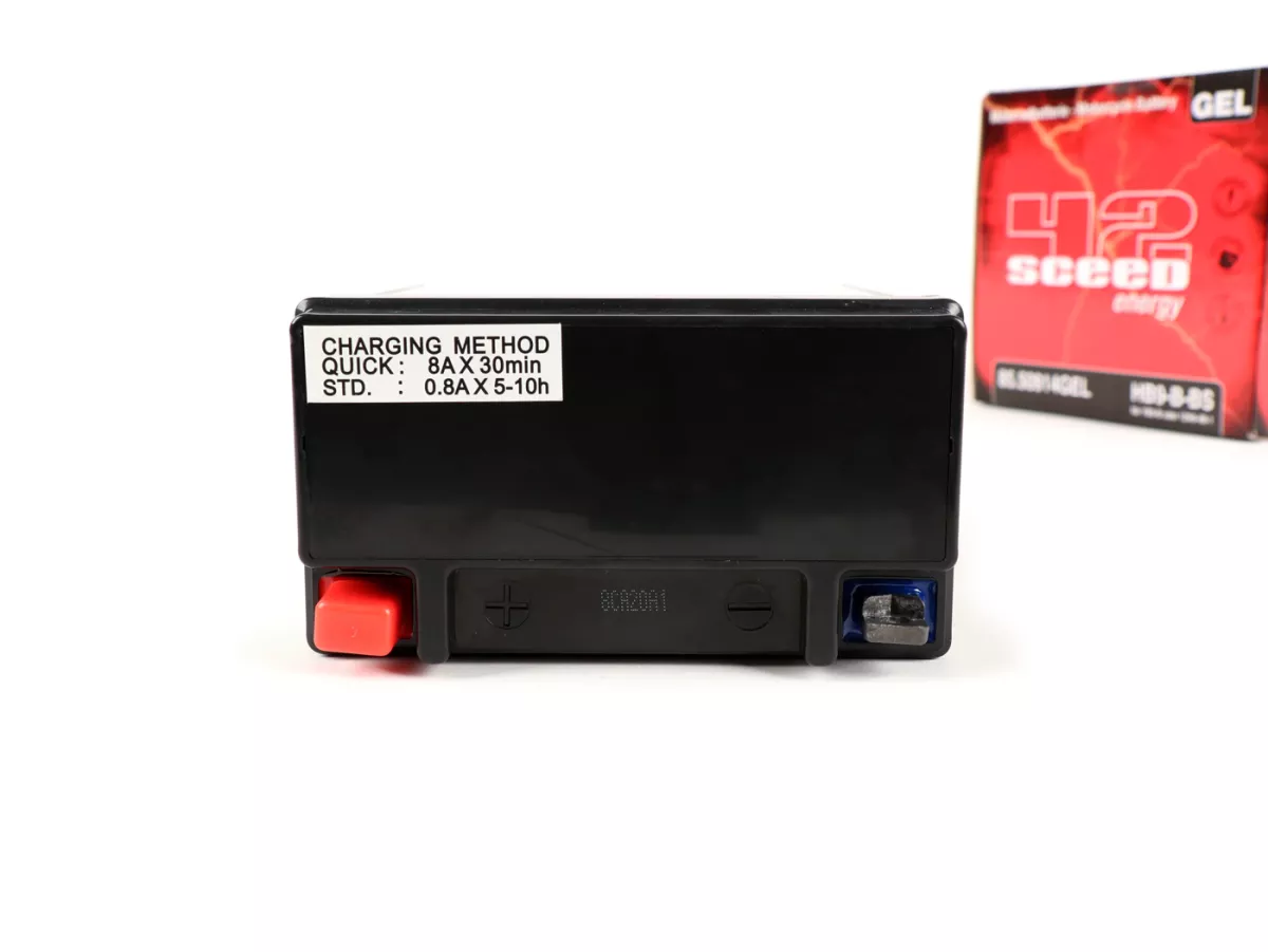Battery -Gel SCEED 42 12N9-4B1 / YB9-B- 12V 9Ah -135x75x139mm - Vespa Cosa 200, PX EFL Elestart, Vespa S 50, ET4 125cc, Gilera Runner FX 125, Piaggio Hexagon, NRG, Skipper, Typhoon 125, X9