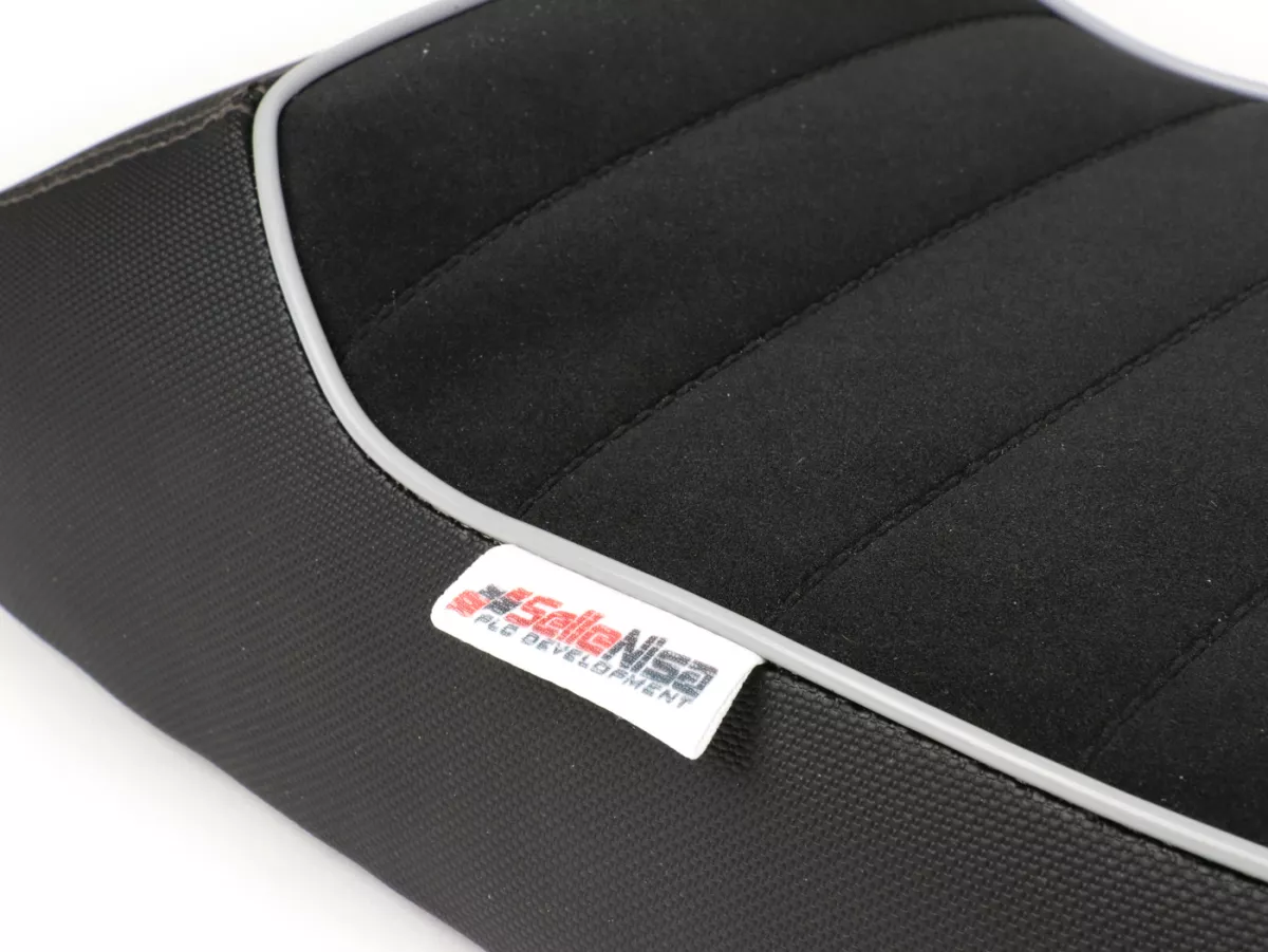 Banco de asiento -PLC CORSE Touring, made by NISA ITALY- Vespa V50, PV125, ET3 - sin cerradura
