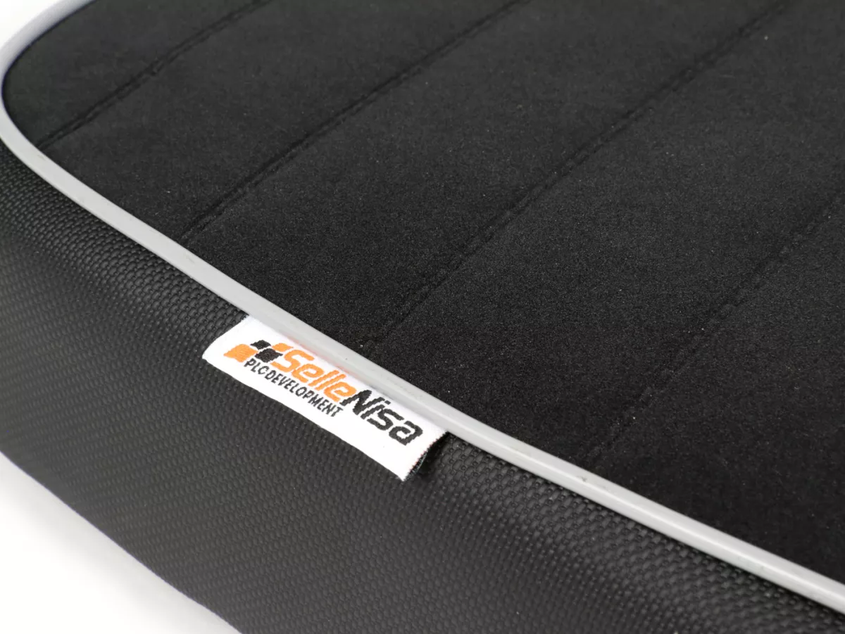 Banco de asiento -PLC CORSE Racing, made by NISA ITALY- Vespa V50, PV125, ET3 - sin cerradura