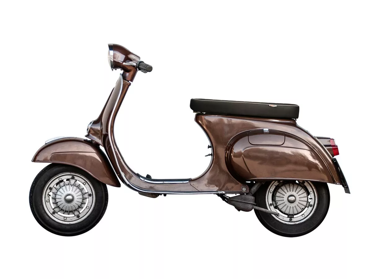 Banco de asiento -PLC CORSE Racing, made by NISA ITALY- Vespa V50, PV125, ET3 - sin cerradura