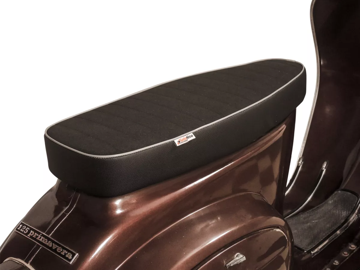 Banco de asiento -PLC CORSE Racing, made by NISA ITALY- Vespa V50, PV125, ET3 - sin cerradura