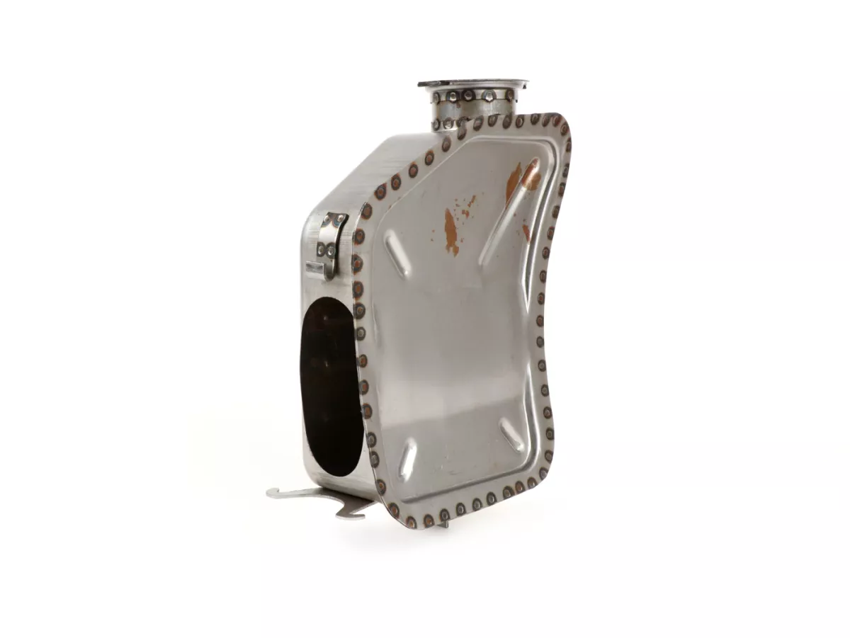 Caja de filtro de aire -SPAQ Big Bore- Lambretta LI (Serie 3), LIS, SX, TV (Serie 3), DL, GP - acero sin pintar