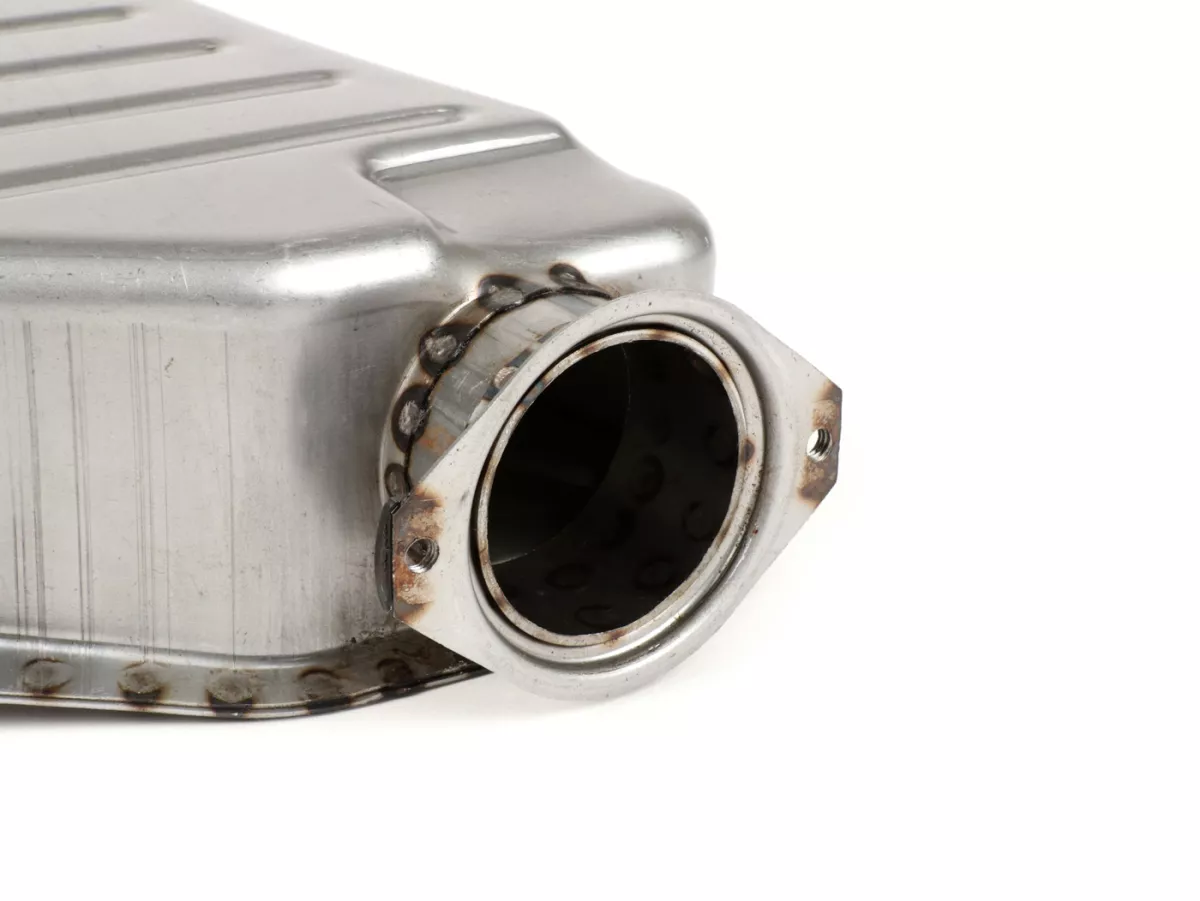 Caja de filtro de aire -SPAQ Big Bore- Lambretta LI (Serie 3), LIS, SX, TV (Serie 3), DL, GP - acero sin pintar