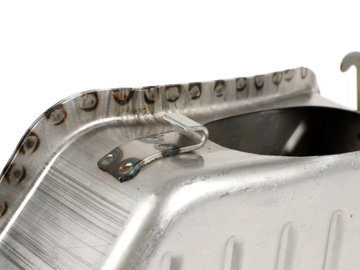 Caja de filtro de aire -SPAQ Big Bore- Lambretta LI (Serie 3), LIS, SX, TV (Serie 3), DL, GP - acero sin pintar