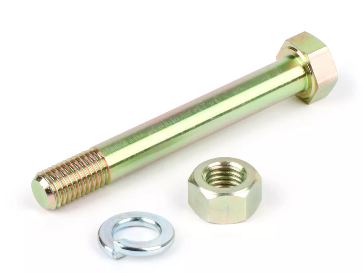 Jeu de vis amortisseur arrière -BGM ORIGINAL- M9 x 70mm extra longue - utilise pour YSS/BGM PRO SC amortisseur/moteur Vespa V50, PV, ET3, PX (-1984), Vespa Rally, Sprint150, GL150, Super, TS125, GT125, GTR125, GS160, GS4, SS180
