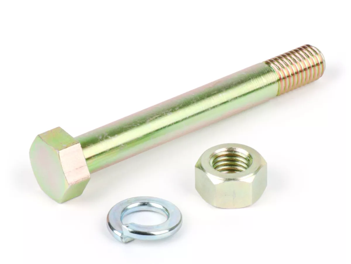 Jeu de vis amortisseur arrière -BGM ORIGINAL- M9 x 70mm extra longue - utilise pour YSS/BGM PRO SC amortisseur/moteur Vespa V50, PV, ET3, PX (-1984), Vespa Rally, Sprint150, GL150, Super, TS125, GT125, GTR125, GS160, GS4, SS180
