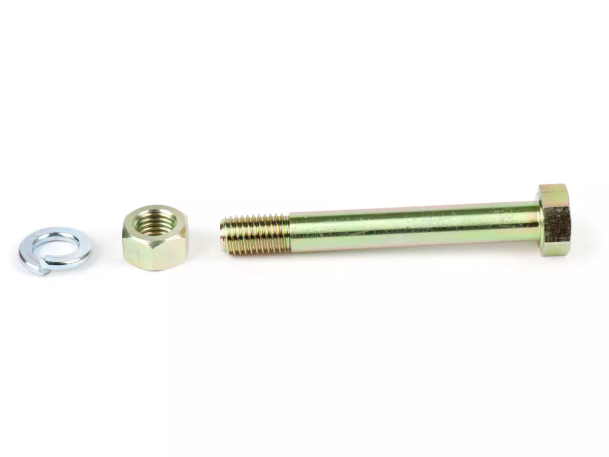 Jeu de vis amortisseur arrière -BGM ORIGINAL- M9 x 70mm extra longue - utilise pour YSS/BGM PRO SC amortisseur/moteur Vespa V50, PV, ET3, PX (-1984), Vespa Rally, Sprint150, GL150, Super, TS125, GT125, GTR125, GS160, GS4, SS180