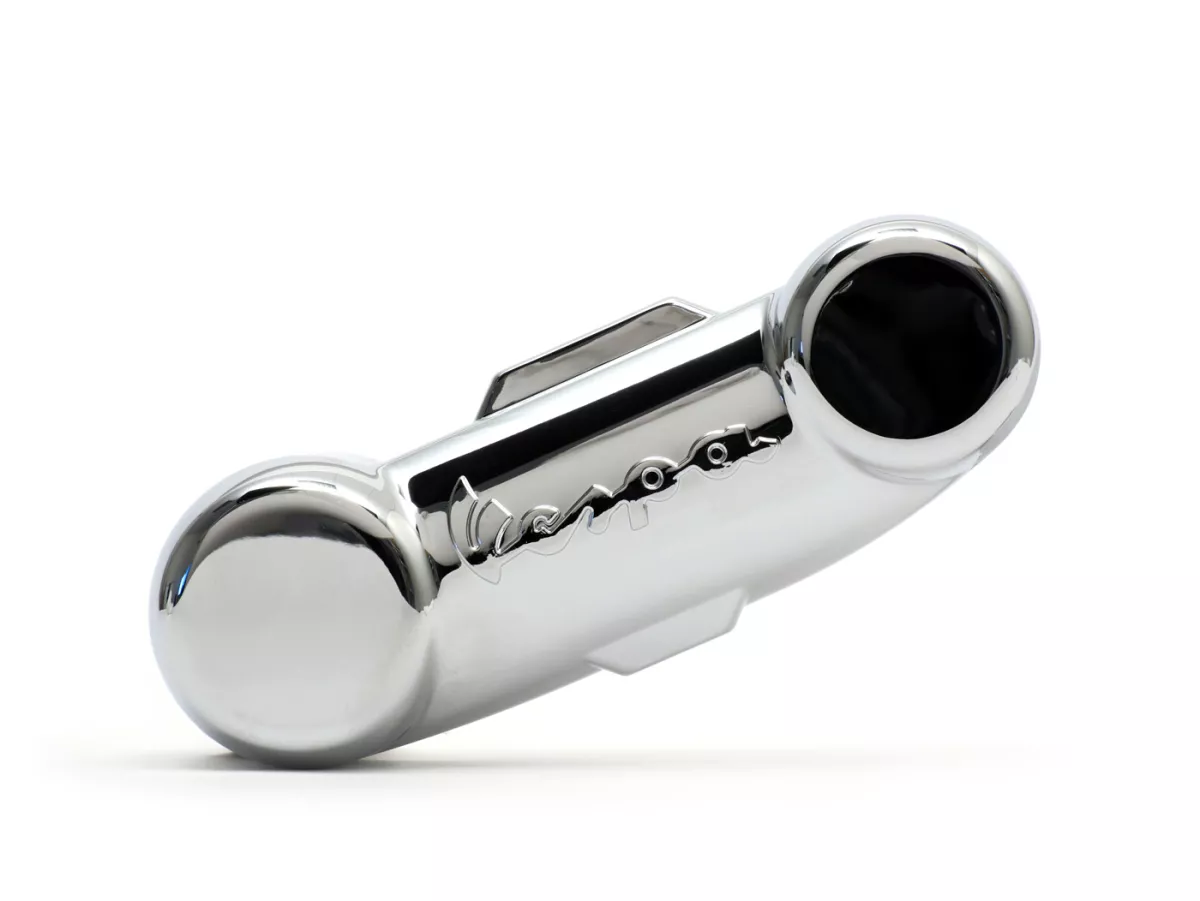 Penutup swingarm -KUALITAS OEM - Tipe PX DISC dengan tulisan Vespa - Vespa PK, PX, T5, Cosa, LML Star, Stella - Chrome