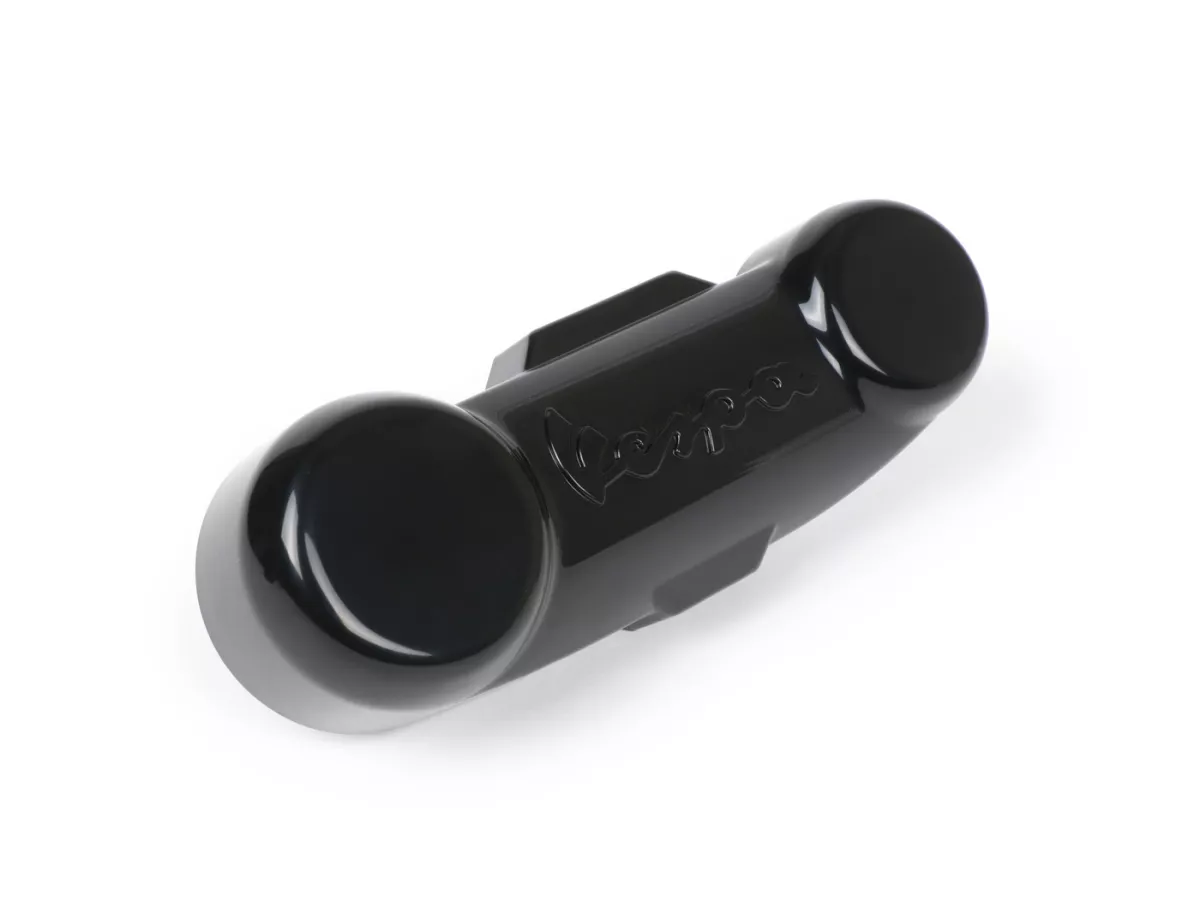 Swingarm afdekking -OEM KWALITEIT - Type PX DISC met Vespa opschrift - Vespa PK, PX, T5, Cosa, LML Star, Stella - Zwart