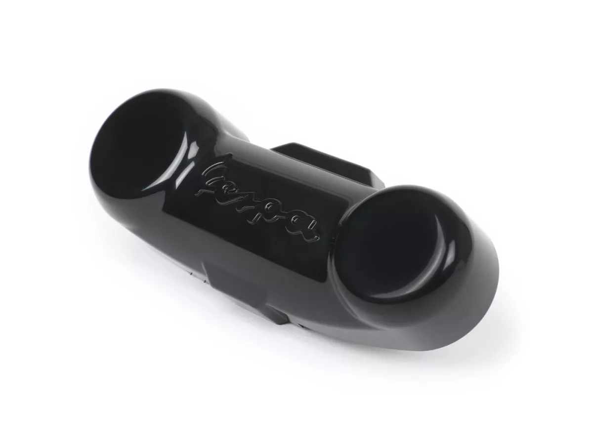 Swingarm afdekking -OEM KWALITEIT - Type PX DISC met Vespa opschrift - Vespa PK, PX, T5, Cosa, LML Star, Stella - Zwart