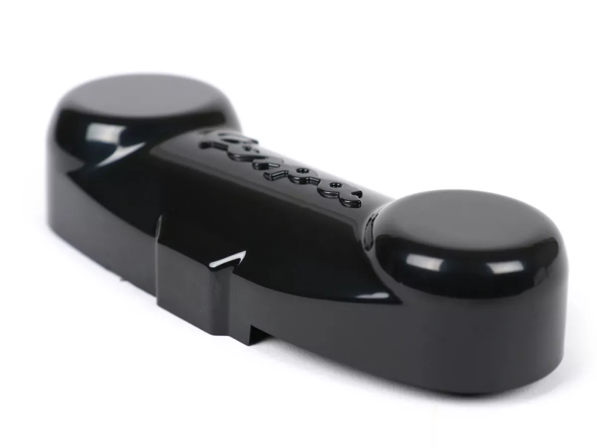 Swingarm afdekking -OEM KWALITEIT - Type PX DISC met Vespa opschrift - Vespa PK, PX, T5, Cosa, LML Star, Stella - Zwart