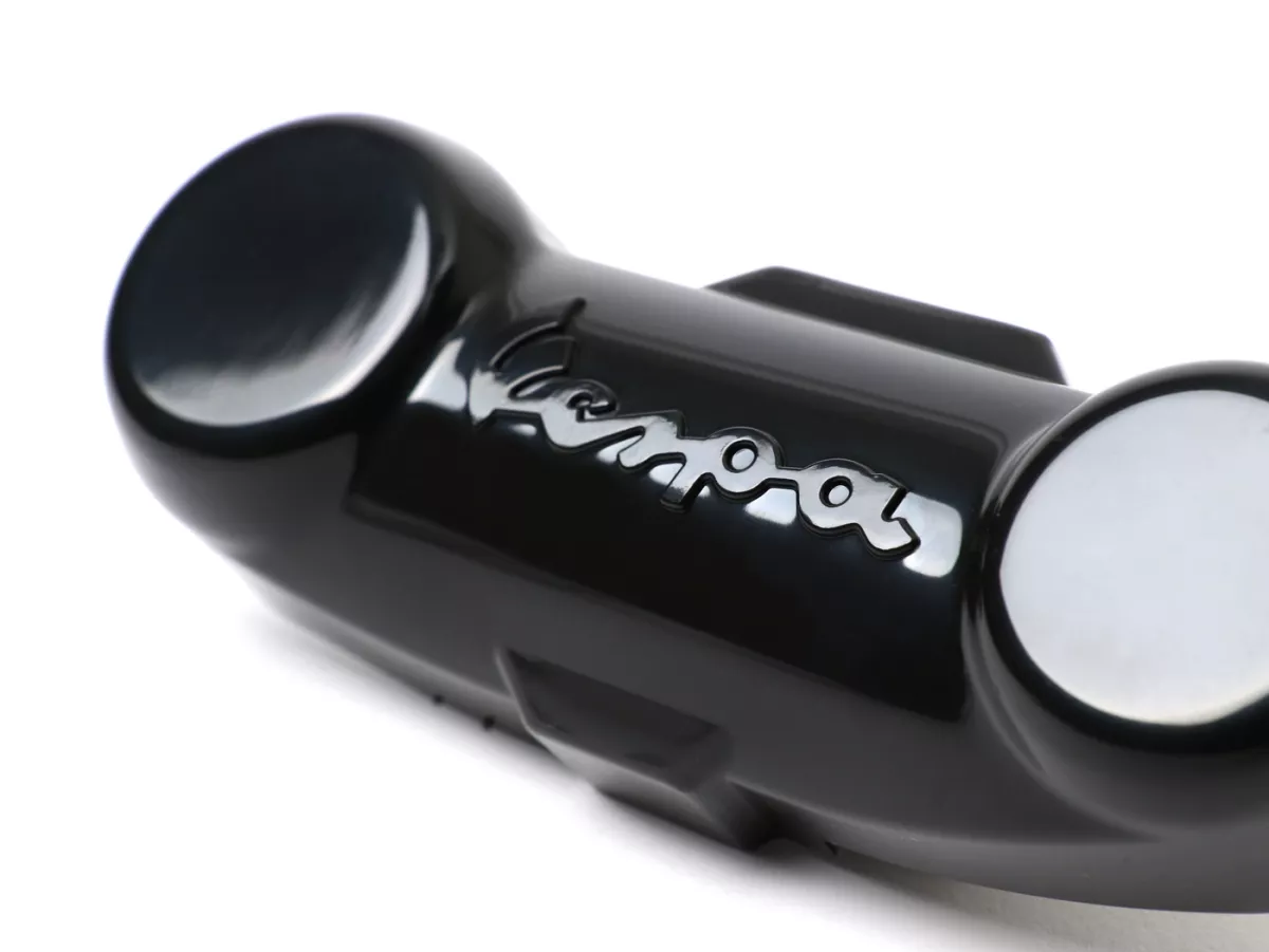 Swingarm afdekking -OEM KWALITEIT - Type PX DISC met Vespa opschrift - Vespa PK, PX, T5, Cosa, LML Star, Stella - Zwart