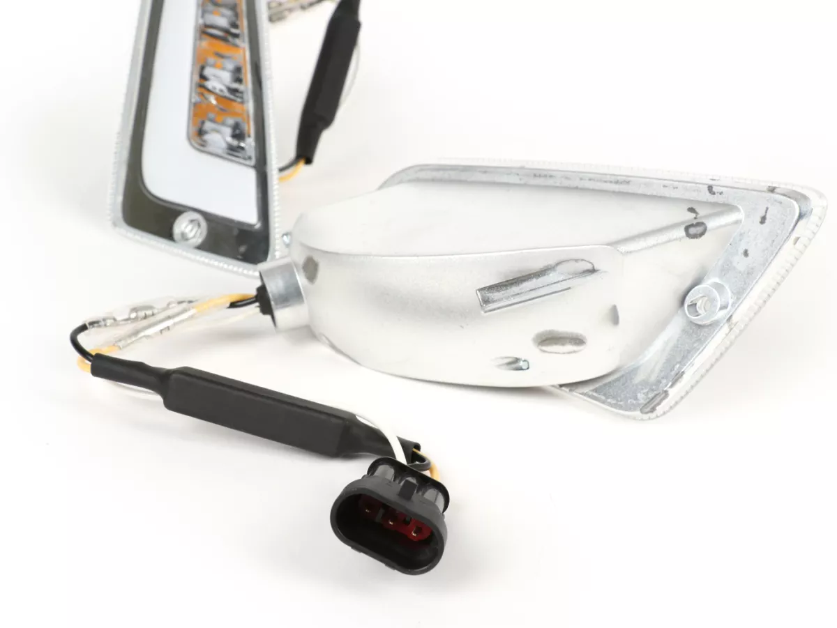 Knipperlichtenset voor -POWER 1 LED (vanaf 2014) dagrijlicht (E-markering)- Vespa GT, GTL, GTV, GTS 125-300 - wit