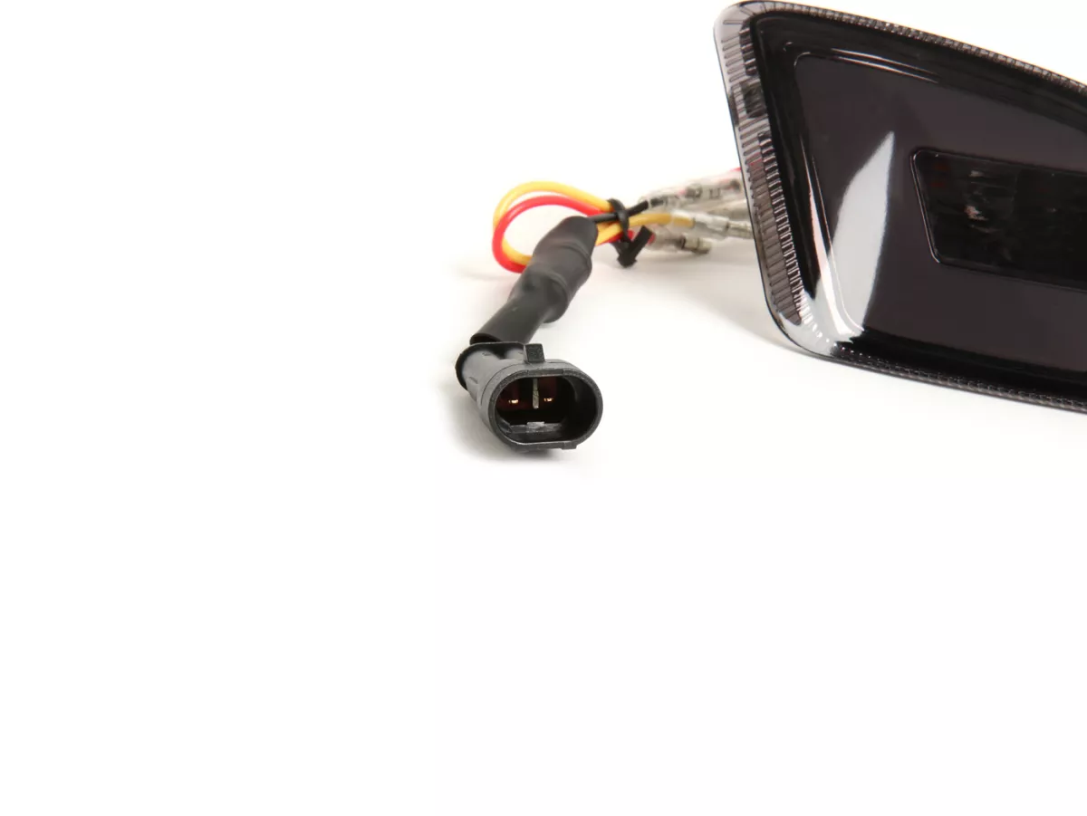 Set indicatori di direzione posteriori -POWER 1 LED (dal 2014) con luce di posizione (E-mark)- Vespa GT, GTL, GTV, GTS 125-300 - fumé