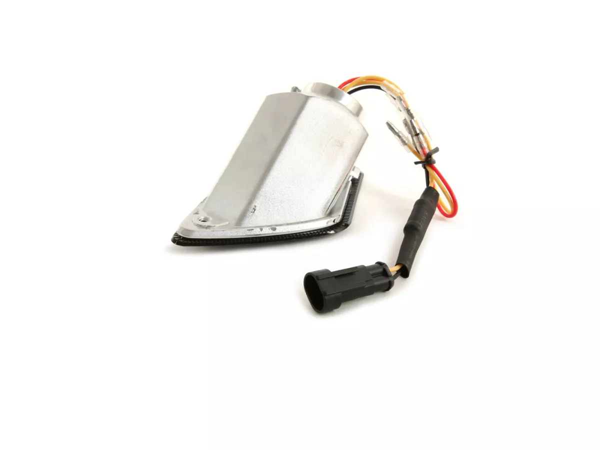 Set indicatori di direzione posteriori -POWER 1 LED (dal 2014) con luce di posizione (E-mark)- Vespa GT, GTL, GTV, GTS 125-300 - fumé