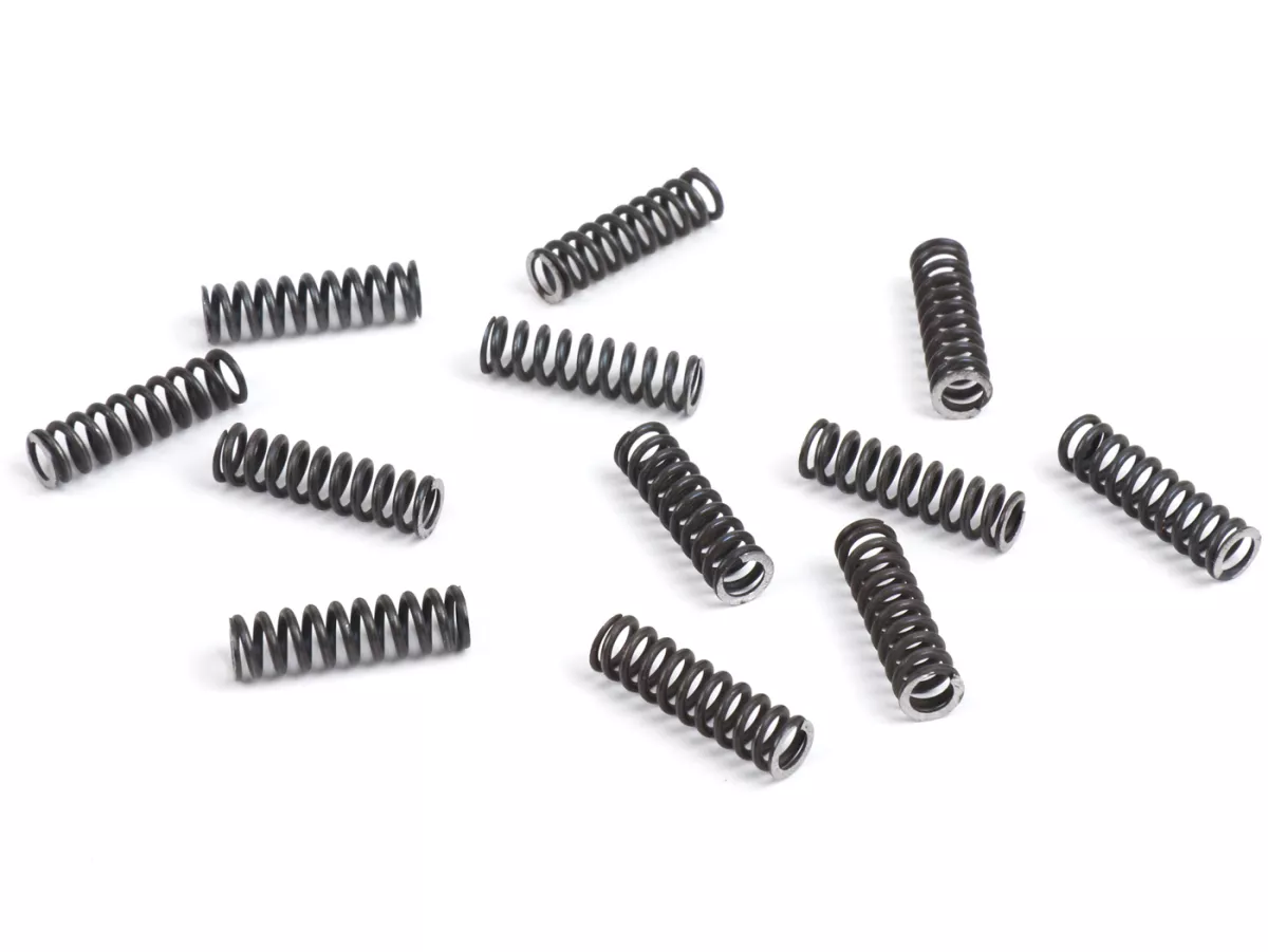 Pegas kopling (keras) -STOFFI- cocok untuk konversi 12 pegas untuk tipe kopling standar - Vespa V50, V90, SS50, SS90, PV125, ET3, PK50, PK80, PK50 S, PK80 S, PK125 S, PK50 XL, PK125 XL, ETS, PK50 HP, PK50 SS