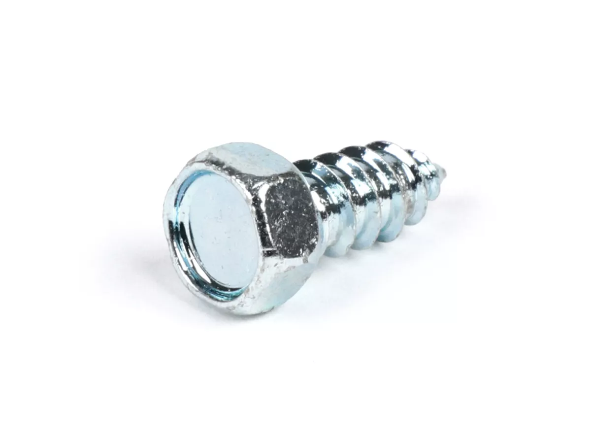 Tornillo de chapa con hexágono -DIN 7976 acero galvanizado- SW8 - 5,2 x 13mm - utilizado para placa de bloqueo de faro rectangular Vespa V50 Special
