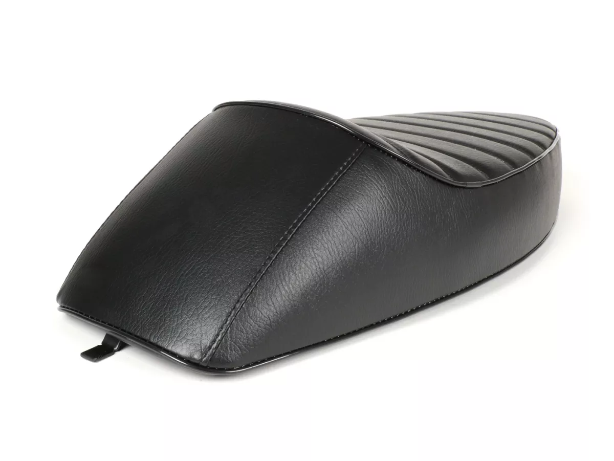 Seat -SPAQ Sport- Vespa PX - also fits Vespa Sprint, GT, GTR, Super, TS, GL, VNA, VBA, VNB, VBB, T4 - with flat fuel tank also fits Rally 180/200, GS160, SS180 - without lock