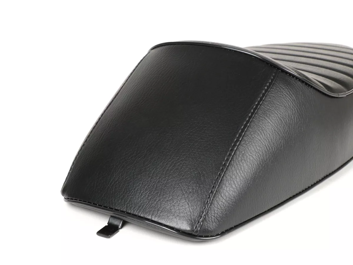 Seat -SPAQ Sport- Vespa PX - also fits Vespa Sprint, GT, GTR, Super, TS, GL, VNA, VBA, VNB, VBB, T4 - with flat fuel tank also fits Rally 180/200, GS160, SS180 - without lock