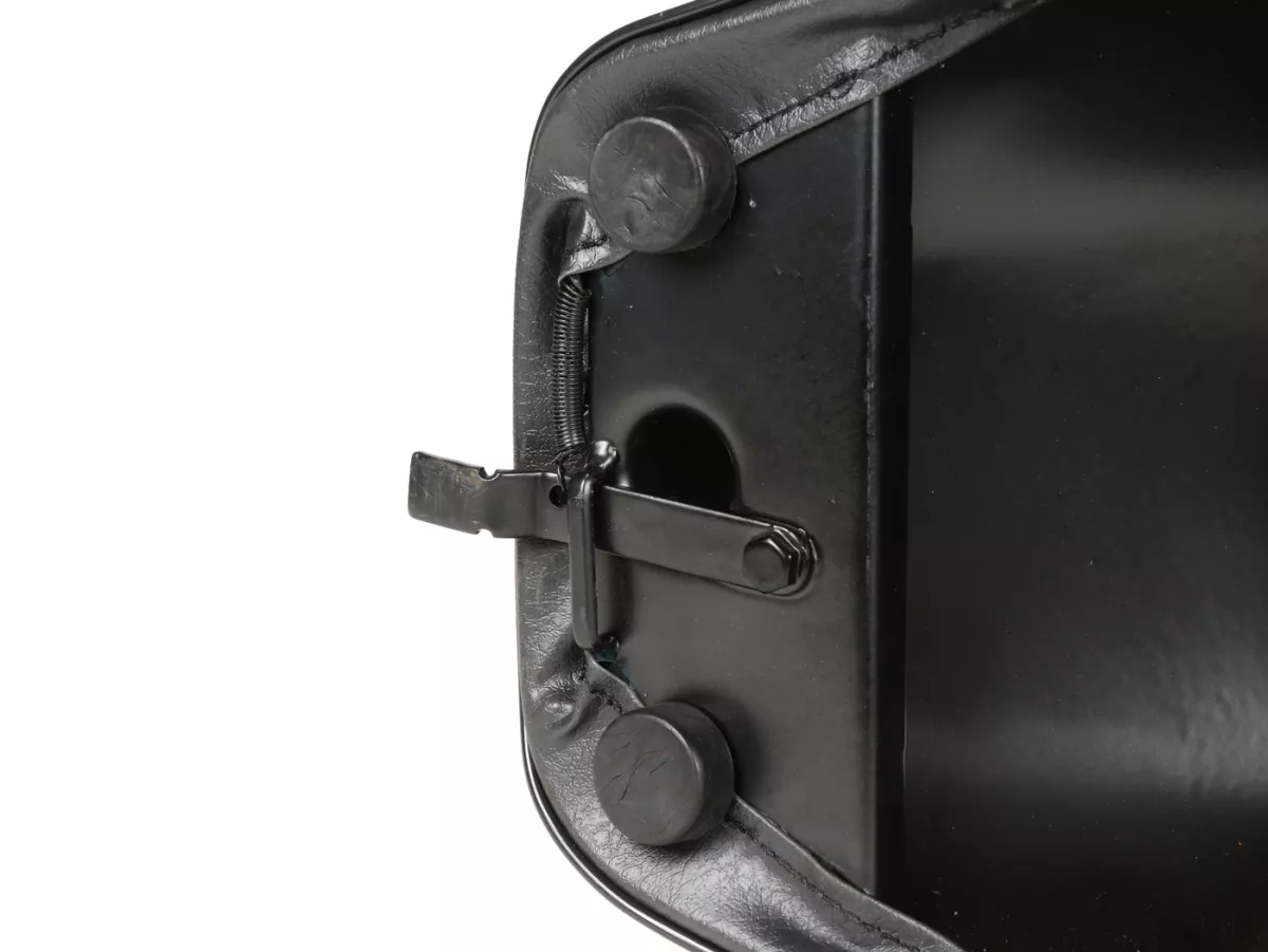 Seat -SPAQ Sport- Vespa PX - also fits Vespa Sprint, GT, GTR, Super, TS, GL, VNA, VBA, VNB, VBB, T4 - with flat fuel tank also fits Rally 180/200, GS160, SS180 - without lock