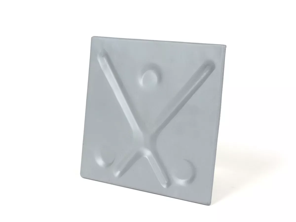 Soporte de matrícula - portamatrículas -PREMIUM- Lambretta (Serie 2) - 200x200mm - con soportes para guardabarros