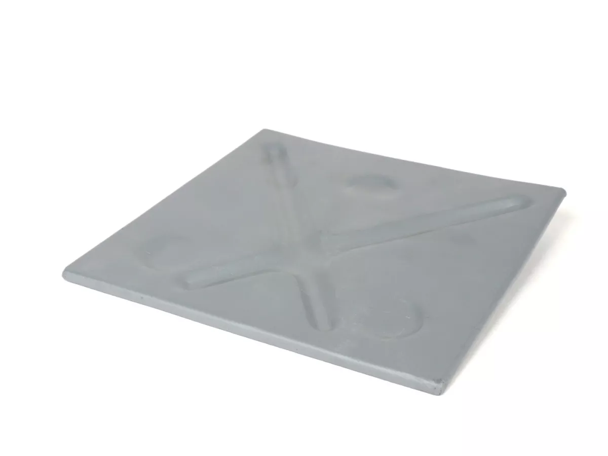 Soporte de matrícula - portamatrículas -PREMIUM- Lambretta (Serie 2) - 200x200mm - con soportes para guardabarros