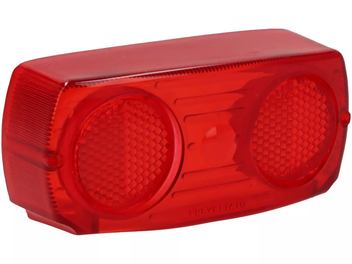 Kaca lampu belakang Catalux -CLAUSS STUDIOS- Lambrett LI Seri 3&2 (dari tahun 1961), LI Special, SX, TV Seri 3&2 (dari tahun 1961) - lubang di tengah seperti untuk tipe CEV