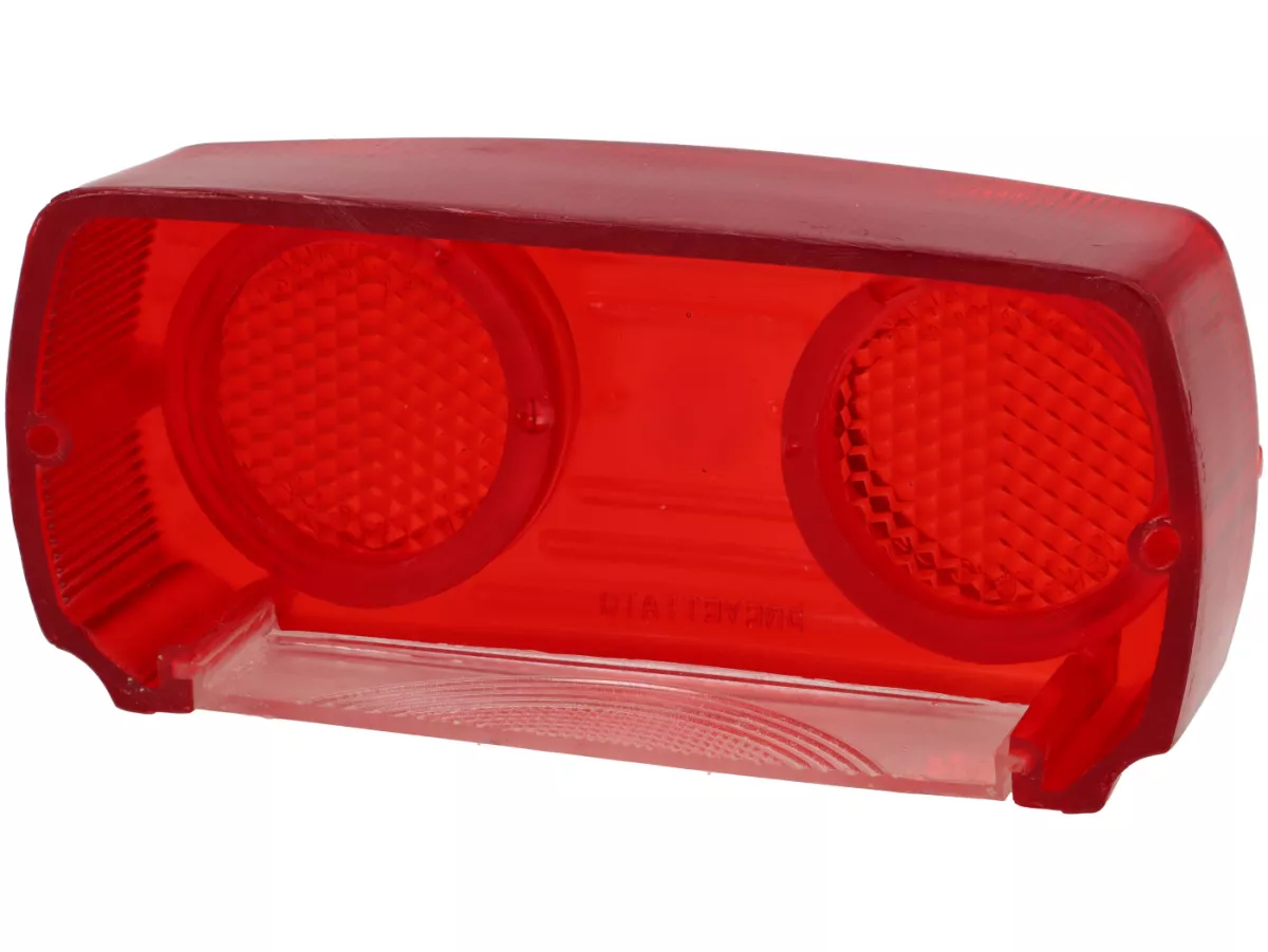 Kaca lampu belakang Catalux -CLAUSS STUDIOS- Lambrett LI Seri 3&2 (dari tahun 1961), LI Special, SX, TV Seri 3&2 (dari tahun 1961) - lubang di tengah seperti untuk tipe CEV