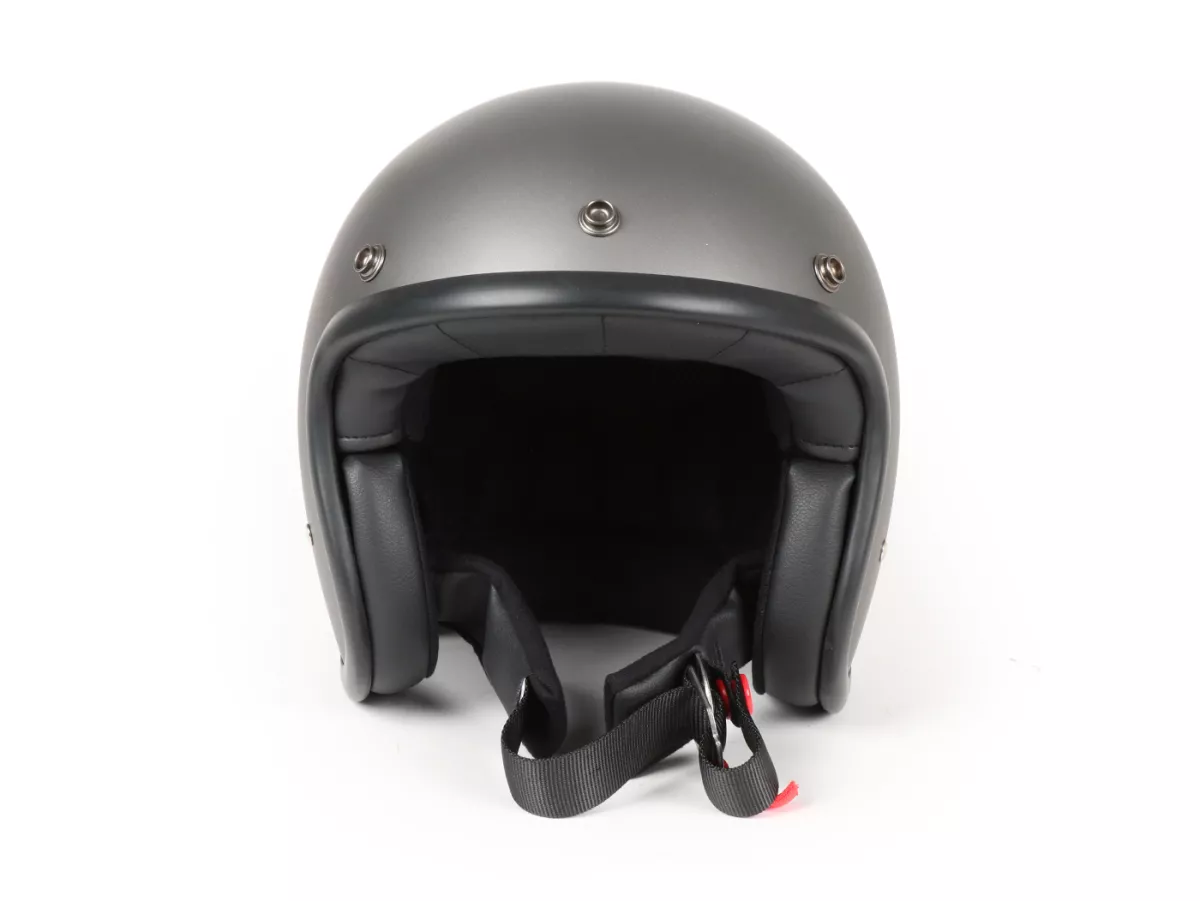Helmet -DMD Jet Vintage- open face helmet, vintage - Matt Grey - S (55-56cm)