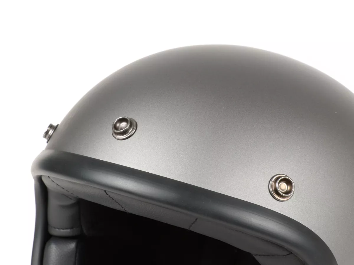 Helmet -DMD Jet Vintage- open face helmet, vintage - Matt Grey - S (55-56cm)