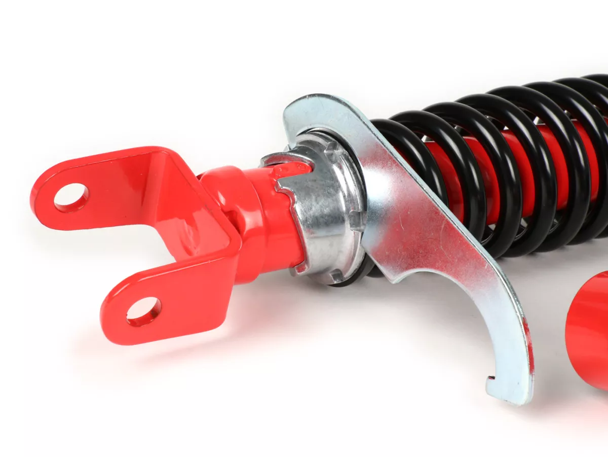 Set ammortizzatori incl. gommini silenziosi -CARBONE SPORT, regolabile- Vespa PK50 S/XL (versioni italiane, forcella tipo V50/PV)
